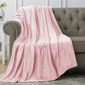 Pink Throw Blanket 50x60 in. Fleece Soft Microfiber *5 Available* 5 for $40
